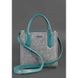 Фетровая женская сумка-кроссбоди Blackwood с кожаными бирюзовыми вставками Blanknote BN-BAG-28-felt-tiffany