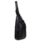 Мужской кожаный рюкзак через плечо Keizer K16601-black фото