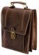 Шикарный кожаный портфель Kanz, Коричневый
