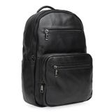 Чоловічий шкіряний рюкзак Borsa Leather K12626-black фото