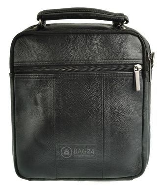 Кожаная мужская сумка с удобной ручкой Accessory Collection 12749, Черный