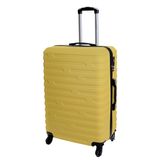 Большой пластиковый дорожный чемодан Costa Brava 26" Vip Collection желтая Costa.26.Yellow фото