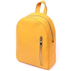 Яскравий жіночий рюкзак з натуральної шкіри Shvigel 16321 Жовтий