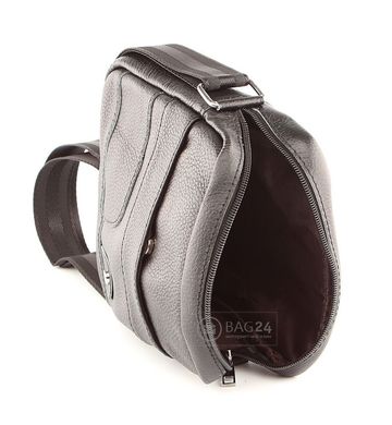 Небольшая кожаная мужская сумка Accessory Collection 00259, Черный