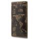 Оливковий гаманець з матової шкіри, колекція "7 wonders of the world"