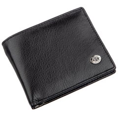Компактний чоловічий гаманець з Затискачом ST Leather 18837 Чорний