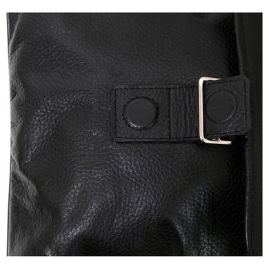 Мужская сумка-мессенджер кожаная Vip Collection 1417-F Черная 1417.A.FLAT