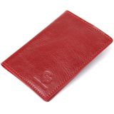 Красивая кожаная обложка на паспорт GRANDE PELLE 11480 Красный фото