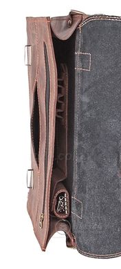 Сучасний чоловічий портфель ручної роботи з вінтажній шкіри, Коричневий