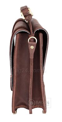 Современный мужской портфель ручной работы из винтажной кожи, Коричневый