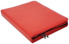 Жіноча ділова папка із еко шкіри Portfolio Port03N червона