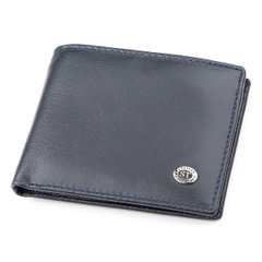 Чоловічий гаманець ST Leather 18351 (ST-1) компактний Синій