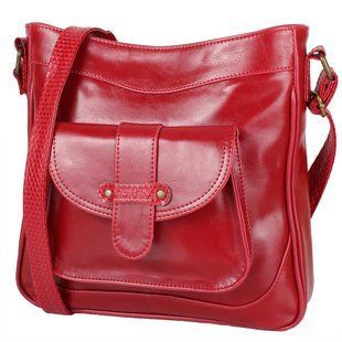Женская сумка из качественного кожезаменителя LASKARA (ЛАСКАРА) LK10207-red Красный