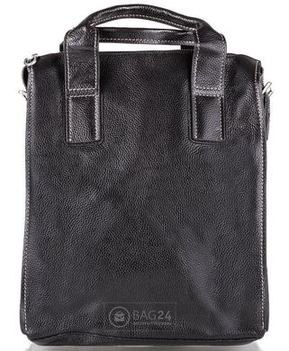 Добротная мужская сумка из натуральной кожи ETERNO DS2801, Черный