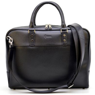 Ділова чоловіча сумка-портфель з натуральної шкіри TA-4765-4lx TARWA Чорний