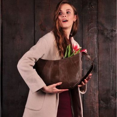 Сумка Круассан орех - коричневая Blanknote BN-BAG-12-o