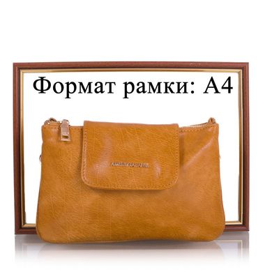 Женская сумка-клатч из качественого кожезаменителя AMELIE GALANTI (АМЕЛИ ГАЛАНТИ) A991337-yellow Оранжевый