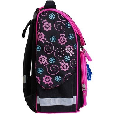 Рюкзак школьный каркасный с фонариками Bagland Успех 12 л. черный 406 (00551703) 80213821