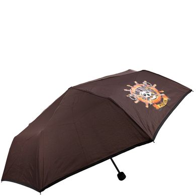 Зонт детский механический компактный облегченный ART RAIN (АРТ РЕЙН) ZAR3517-90 Коричневый