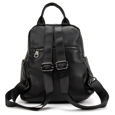 Женский кожаный рюкзак на два отдела Olivia Leather A25F-FL-8815A Черный