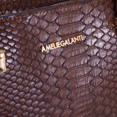 Жіноча сумка з якісного шкірозамінника AMELIE GALANTI (АМЕЛИ Галант) A991314-coffee Коричневий