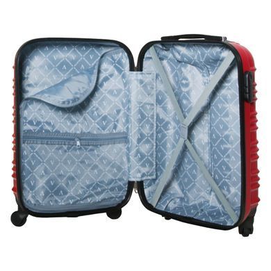 Маленький чемодан для ручной клади Vip Collection Nevada красный 30л пластик ABS (N 18 Red) vcN.18.Red