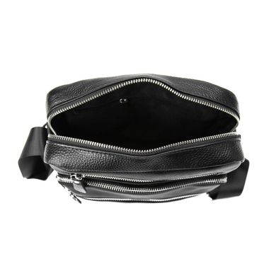 Мужская кожаная сумка через плечо Tiding Bag M56-9981A Черный