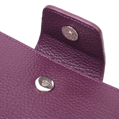 Яркий женский кошелек из натуральной кожи KARYA 21155 Фиолетовый