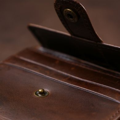 Кожаний чоловічий гаманець Vintage 20485 Коричневий