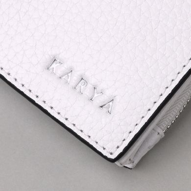 Красиве жіноче портмоне з натуральної шкіри KARYA 21334 Білий
