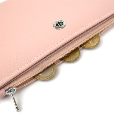 Жіночий гаманець з натуральної шкіри ST Leather 19383 Рожевий
