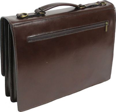 Чоловічий портфель з натуральної шкіри Rovicky AWR-2-2 коричневий