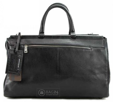 Удобная дорожная сумка из натуральной кожи TOFIONNO 00328, Черный
