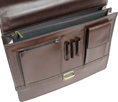 Мужской портфель из натуральной кожи Rovicky AWR-2-2 коричневый