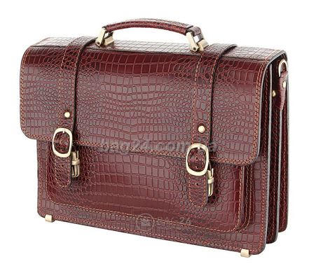 Надежный кожаный мужской портфель ручной работы Manufatto