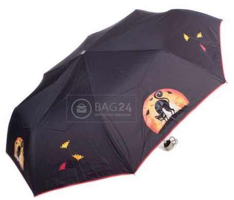 Жіноча чорна парасолька, компактний механічний AIRTON Z3512-2, Чорний