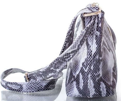 Невелика шкіряна сумка-клатч для сучасних жінок VALENTA VBE6081168-grey, Сірий