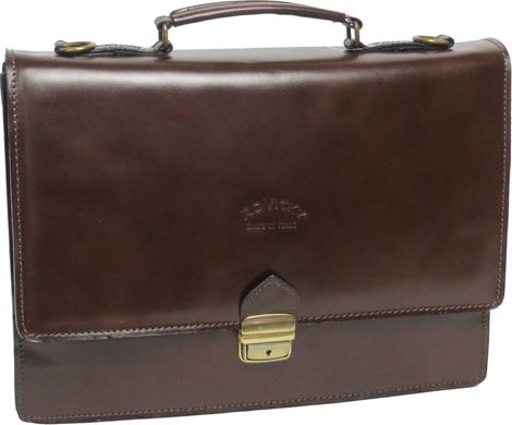 Чоловічий портфель з натуральної шкіри Rovicky AWR-2-2 коричневий