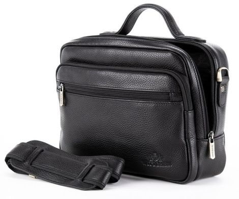 Кожаная мужская сумка европейского качества Wittchen 17-3-714-1-ART, Черный