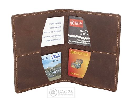 Обкладинка для паспорта з відділеннями для кредиток Handmade 00173