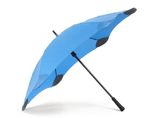 Противоштормовой зонт-трость женский механический с большим куполом BLUNT (БЛАНТ) Bl-classic-blue Голубой