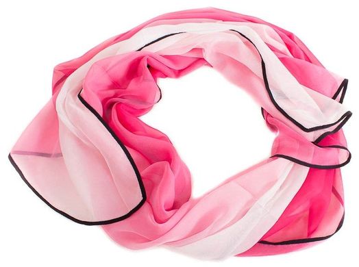 Ніжний крепдешиновий жіночий шарф ETERNO ES0107-37-pink, Рожевий