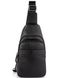 Мужской кожаный черный слинг на плечо Tiding Bag SM8-015A Черный