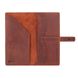 Місткий дизайнерський шкіряний тревел-кейс коньячного кольору, колекція "Mehendi Classic"