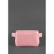 Натуральна шкіряна жіноча поясна сумка Dropbag Mini рожева Blanknote BN-BAG-6-pink-peach