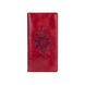 Ергономічний дизайнерський червоний шкіряний гаманець на 14 карт, колекція "Mehendi Classic"