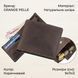 Класичне портмоне унісекс на магніті GRANDE PELLE 11208 Коричнева