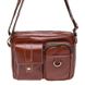 Мужская кожаная сумка через плечо Borsa Leather K16211-brown