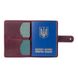 Шкіряне портмоне для паспорта / ID документів HiArt PB-03S / 1 Shabby Plum "Let's Go Travel"