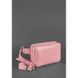 Натуральна шкіряна жіноча поясна сумка Dropbag Mini рожева Blanknote BN-BAG-6-pink-peach